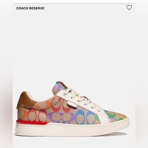 Coach Lowline Low Top Sneaker In Rainbow Signature Canvas